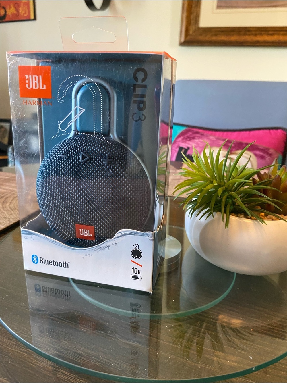 JBL Clip 3 Portable Bluetooth Speaker - Black